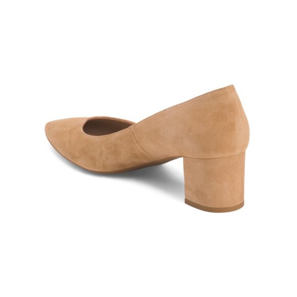 LK BENNETT Camel Made In Spain Suede Clara Closed Court Heels - Picture 2 of 2